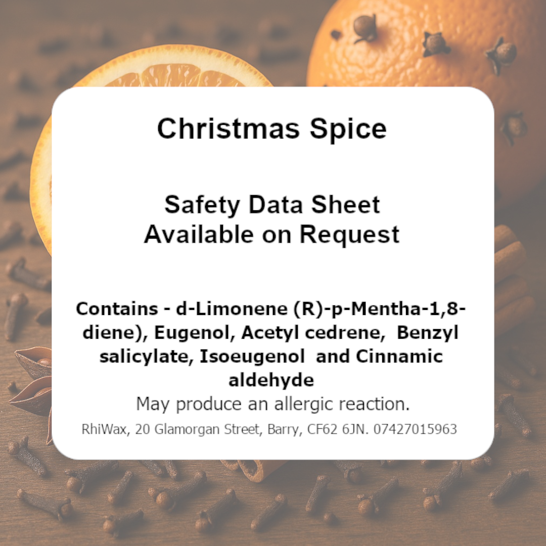 Christmas Spice Wax Melts (ex shop) - Orange, Tonka Bean, Clove, Cinnamon