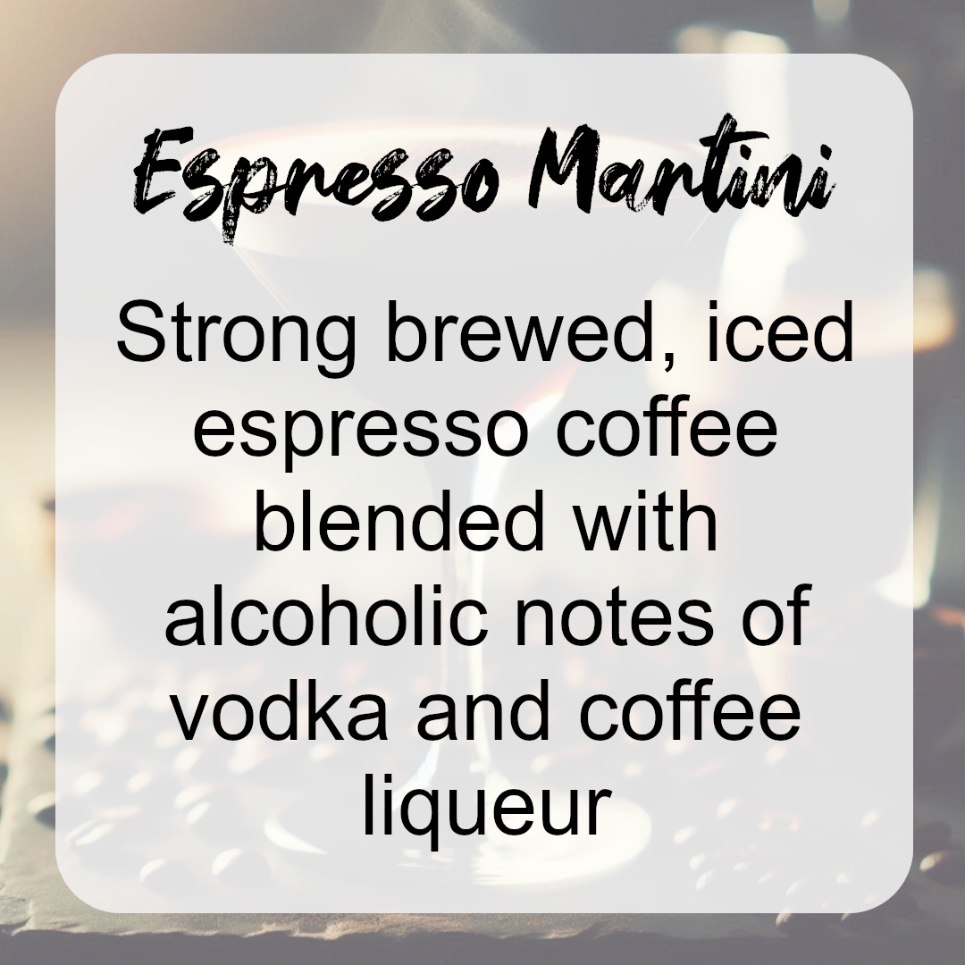 Espresso Martini Wax Melts - Espresso, Vodka, Coffee Liqueur
