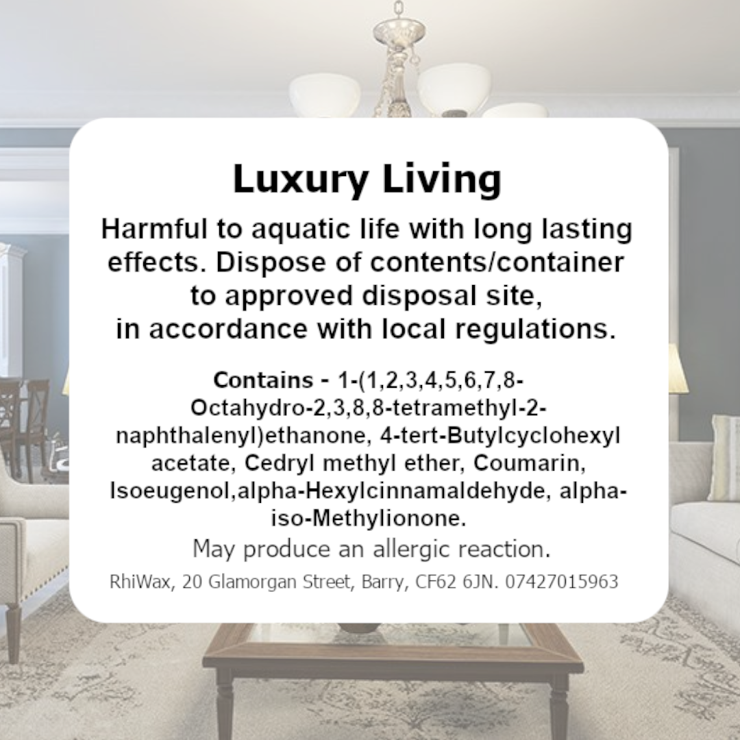 Luxury Living Wax Melts with 'Odouraze' odour neutralising technology