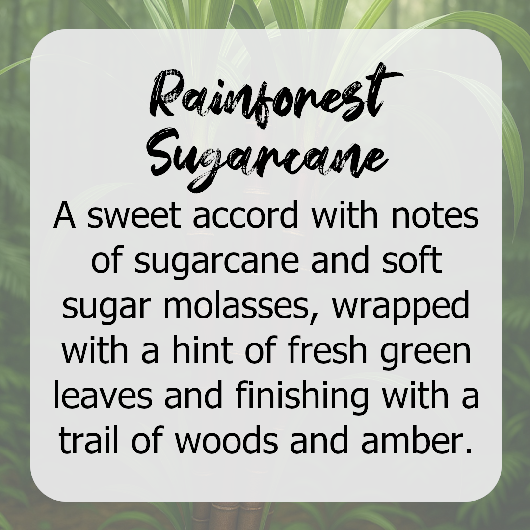 Rainforest Sugarcane Wax Melts - Sweet, Greenery