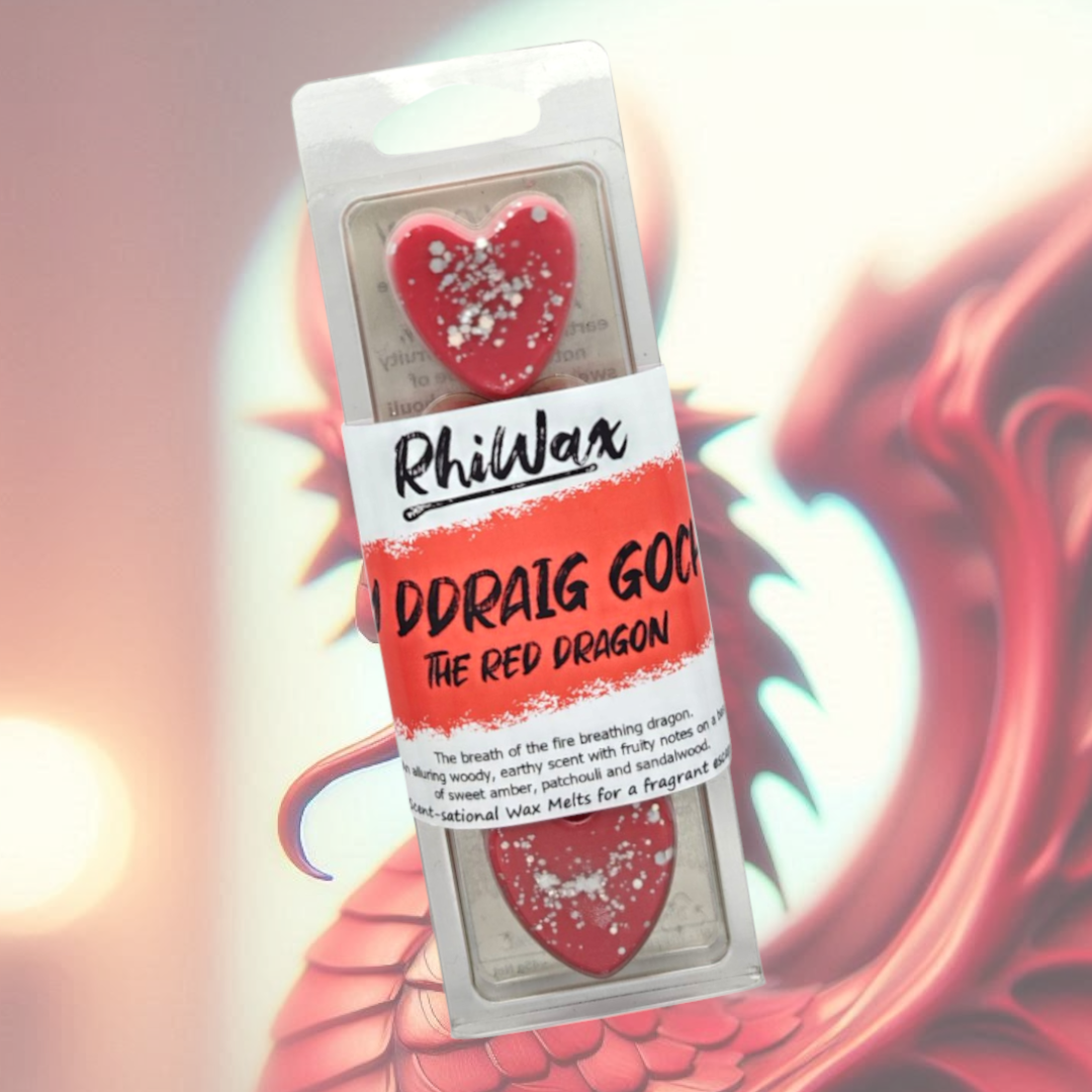 Yr Ddraig Goch / Red Dragon Wax Melts - Earthy, Woody, Patchouli