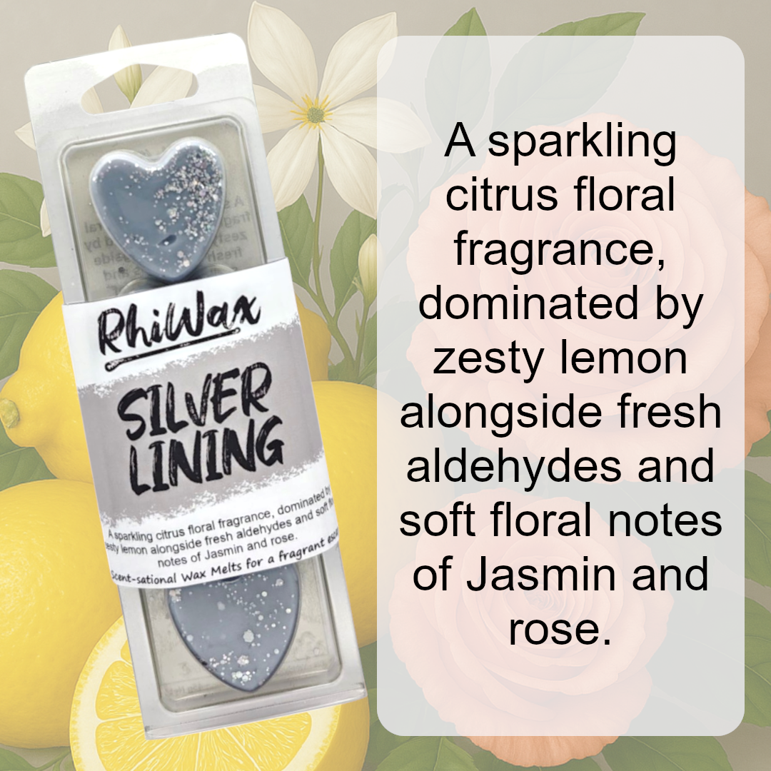 Silver Lining Wax Melts - Lemon, Jasmin, Rose