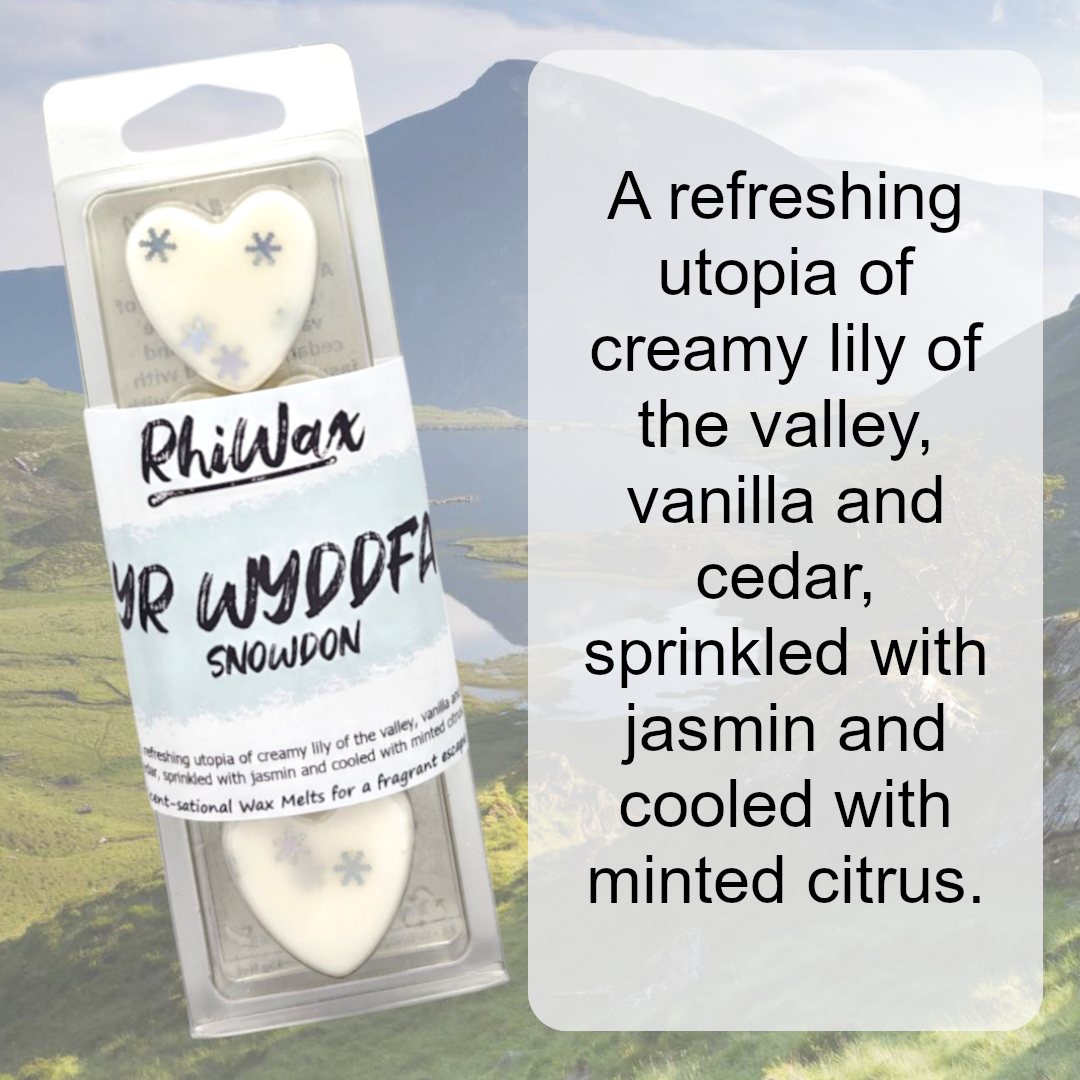 Yr Wyddfa / Snowdon Wax Melts - Lily of the Valley, Vanilla, Cedar, Jasmine, Minted Citrus