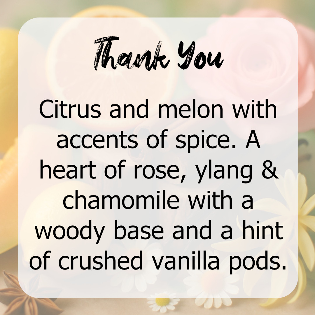 Thank You Wax Melts - Citrus, Melon & Spice