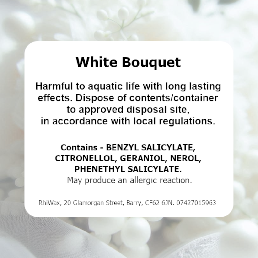 White Bouquet Wax Melts - Jasmine, Honeysuckle