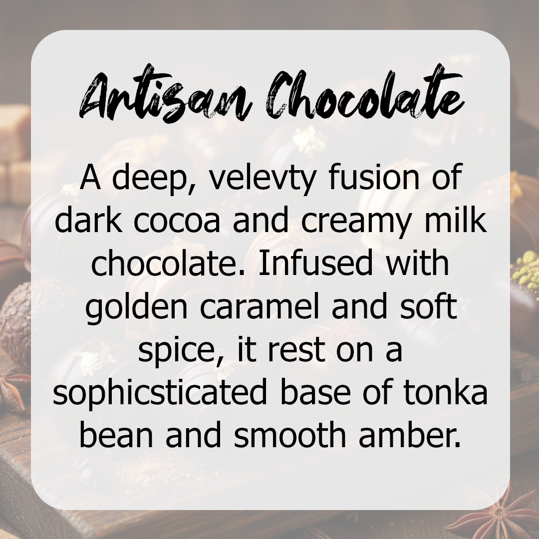 Artisan Chocolate Wax Melts - Cocoa, Caramel, Tonka