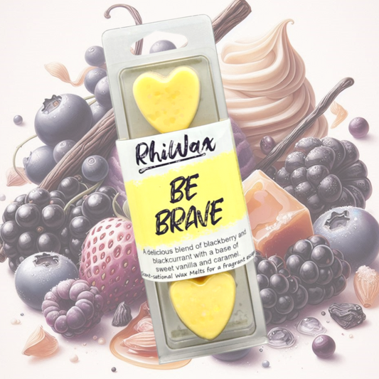 Be Brave Wax Melts (ex shop stock) - Blackcurrant, Blackberry, Vanilla & Caramel