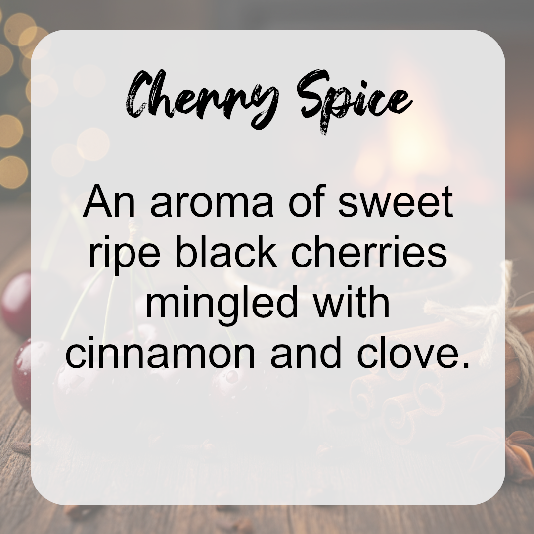 6 x Cherry Spice Wax Melts + 1 freebie of Frosted Cherry & Clove