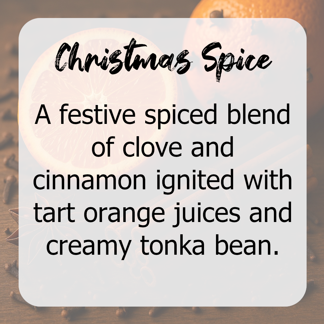Christmas Spice Wax Melts (ex shop) - Orange, Tonka Bean, Clove, Cinnamon