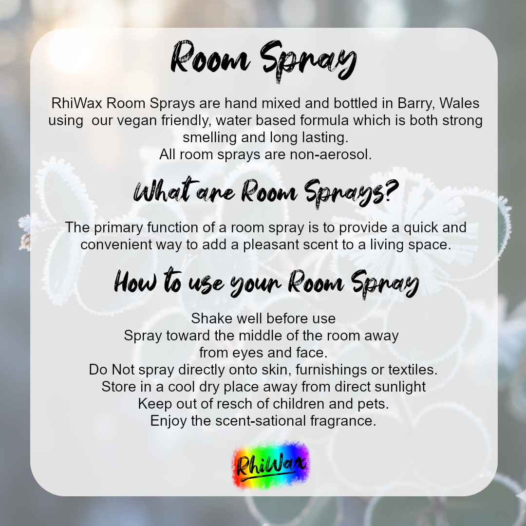 Frosted Eucalyptus 100ml Room Spray with 'Odouraze' odour neutralising technology