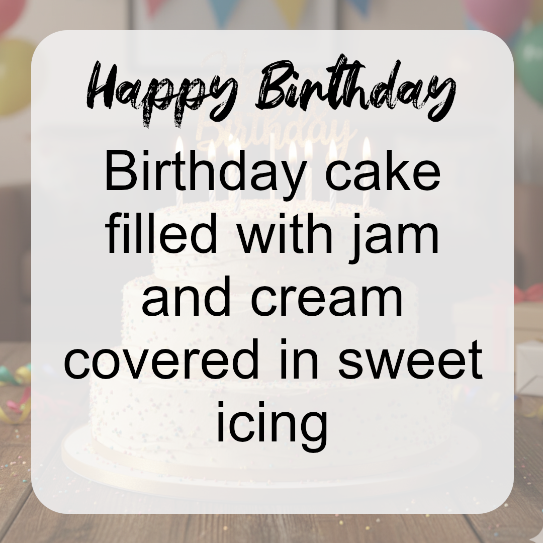 Happy Birthday Wax Melts - Jam, Cake, Icing