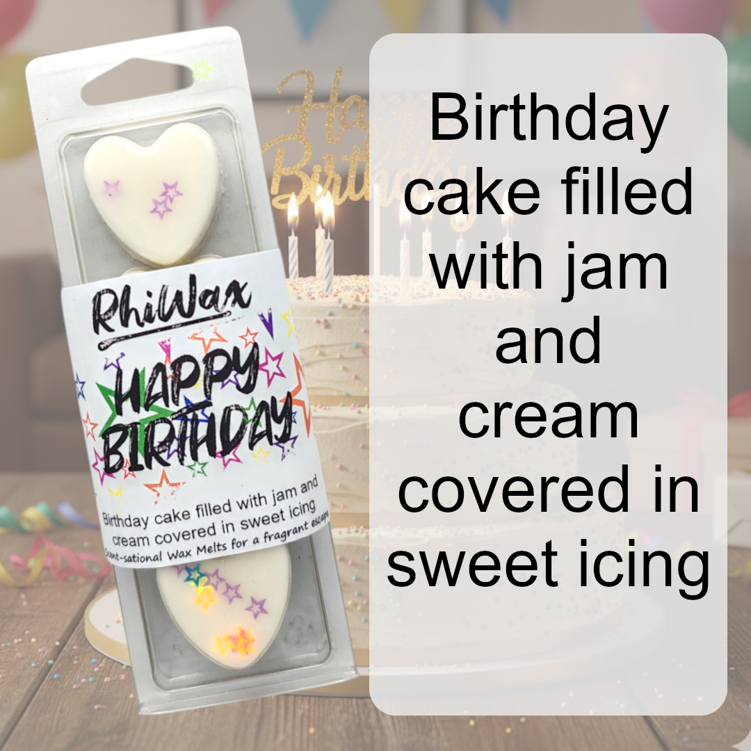 Happy Birthday Wax Melts - Jam, Cake, Icing