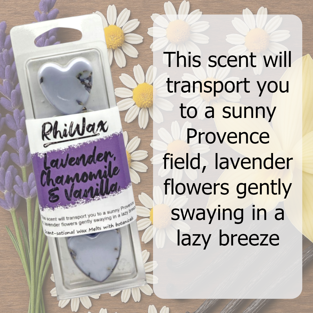 Lavender, Chamomile & Vanilla Wax Melts with Botanicals