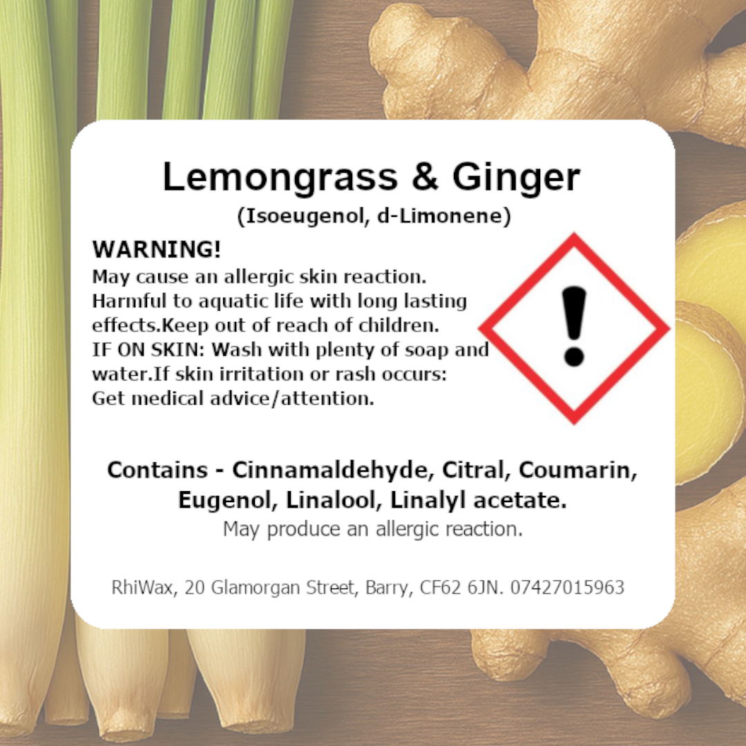 Lemongrass & Ginger Wax Melts with Botanicals