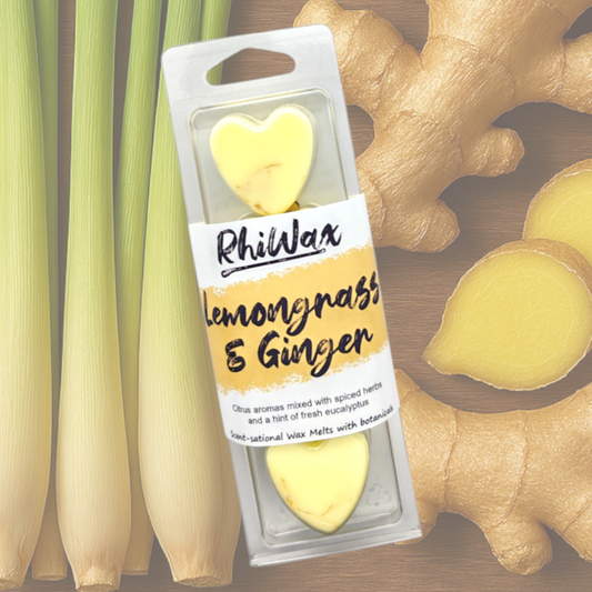 Lemongrass & Ginger Wax Melts with Botanicals