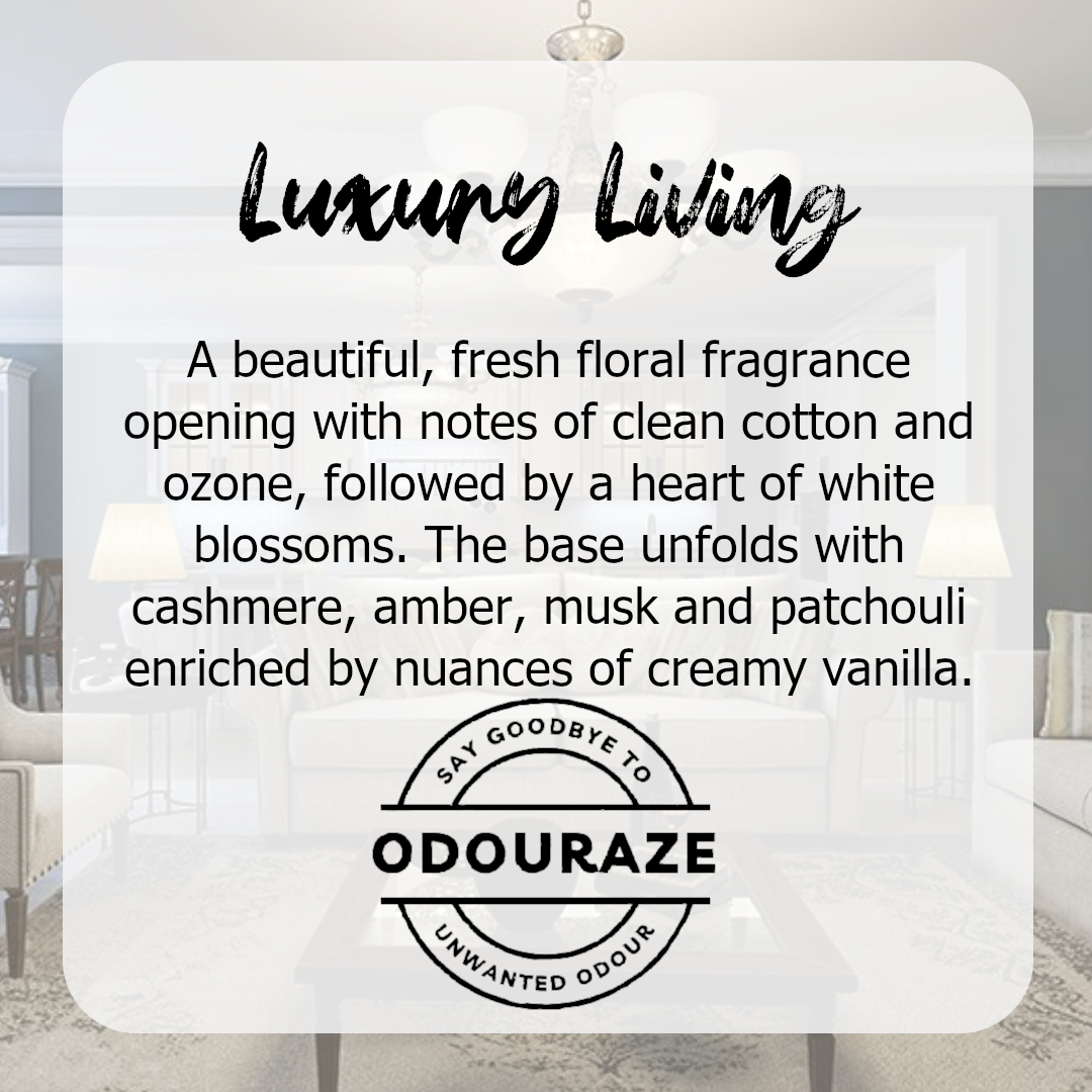 Luxury Living 30ml Room Spray with 'Odouraze' odour neutralising technology
