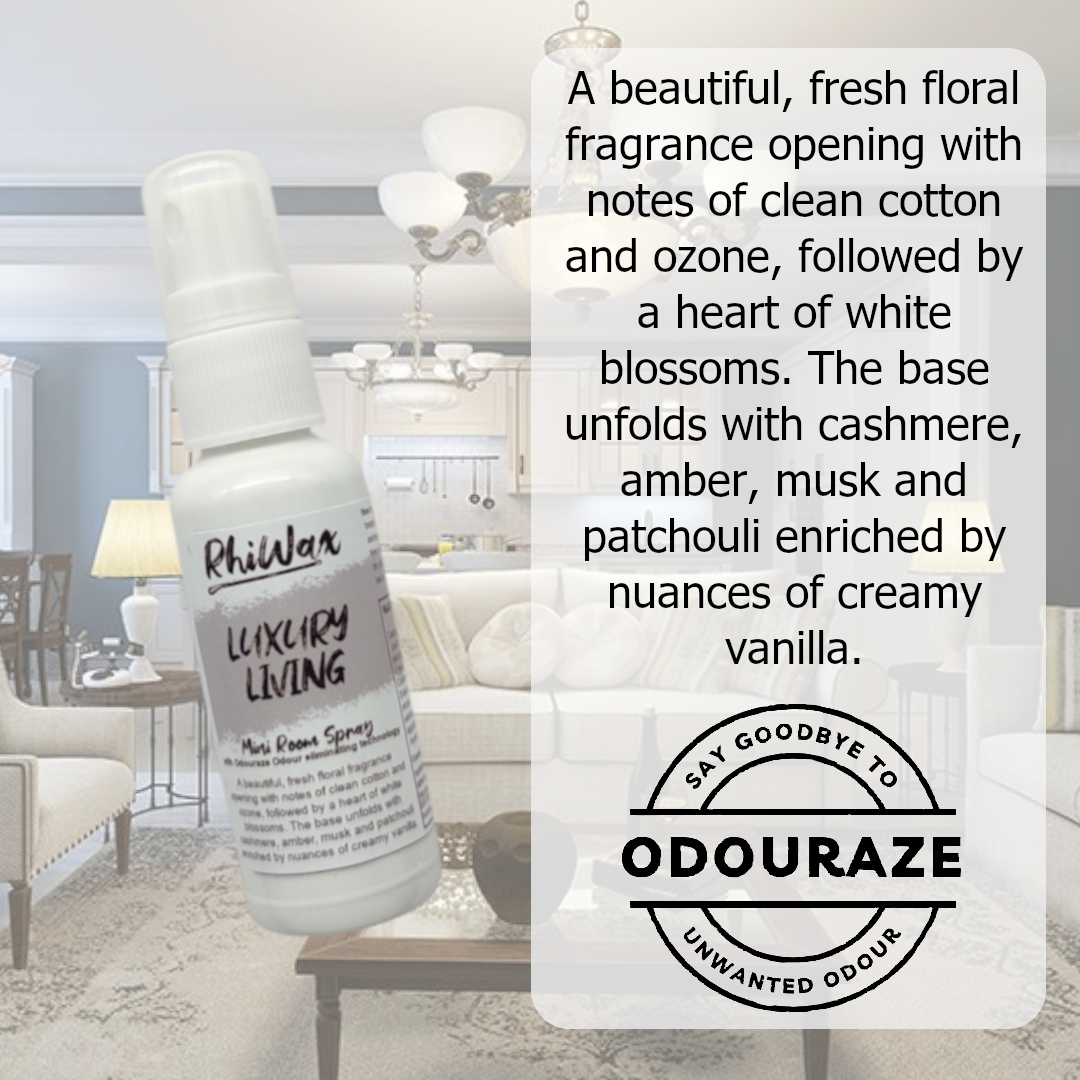 Luxury Living 30ml Room Spray with 'Odouraze' odour neutralising technology
