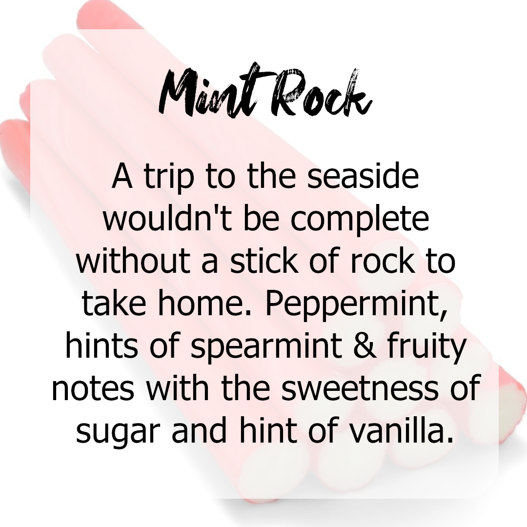 Mint Rock Wax Melts - Mint, Vanilla, Fruity