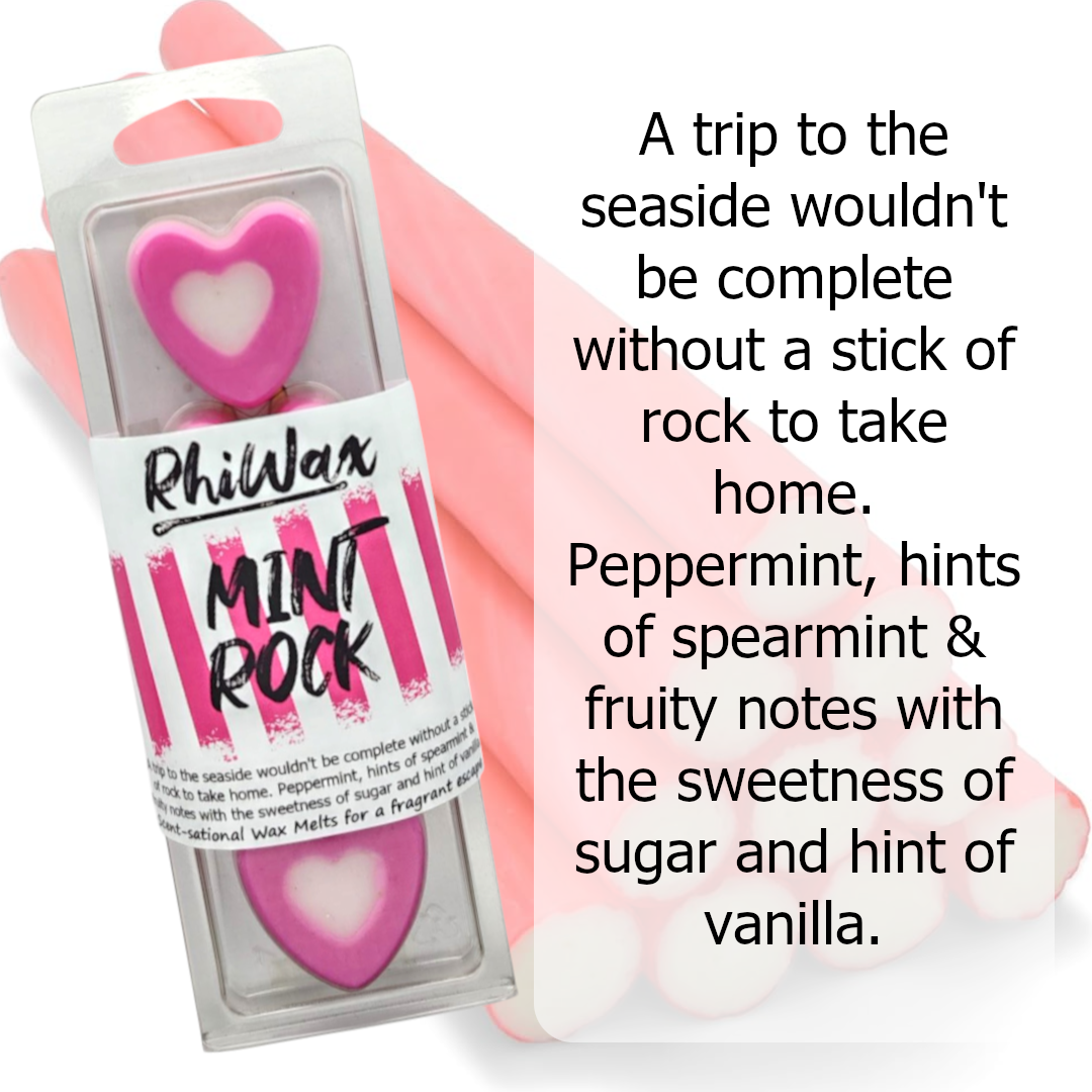 Mint Rock Wax Melts - Mint, Vanilla, Fruity