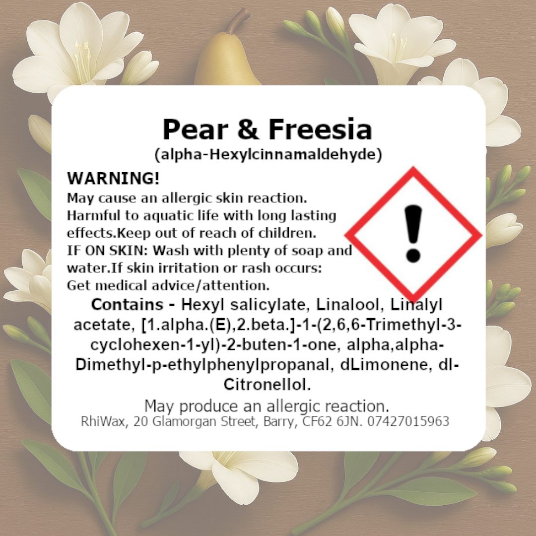 Pear & Freesia Wax Melts with Botanicals