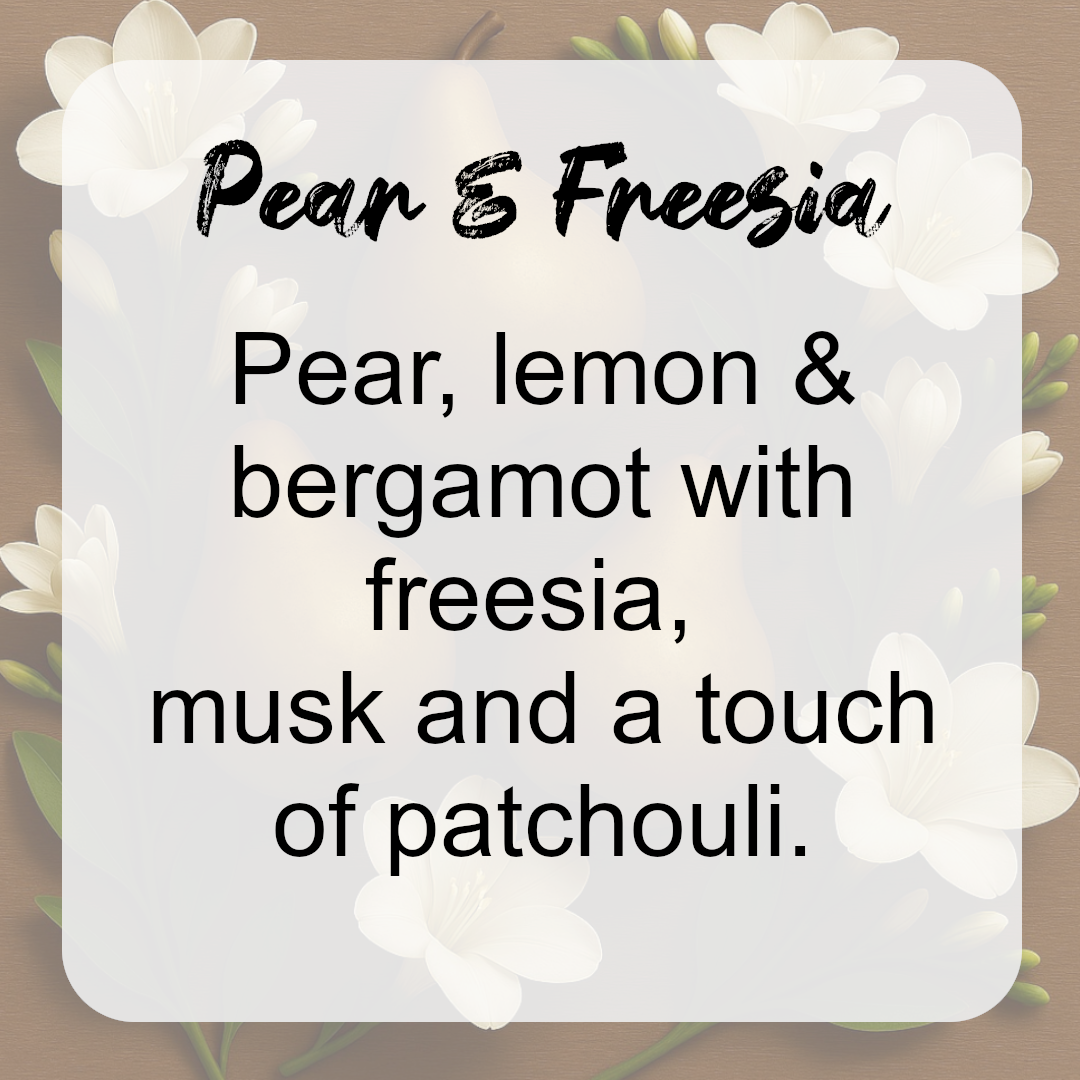 Pear & Freesia Wax Melts with Botanicals