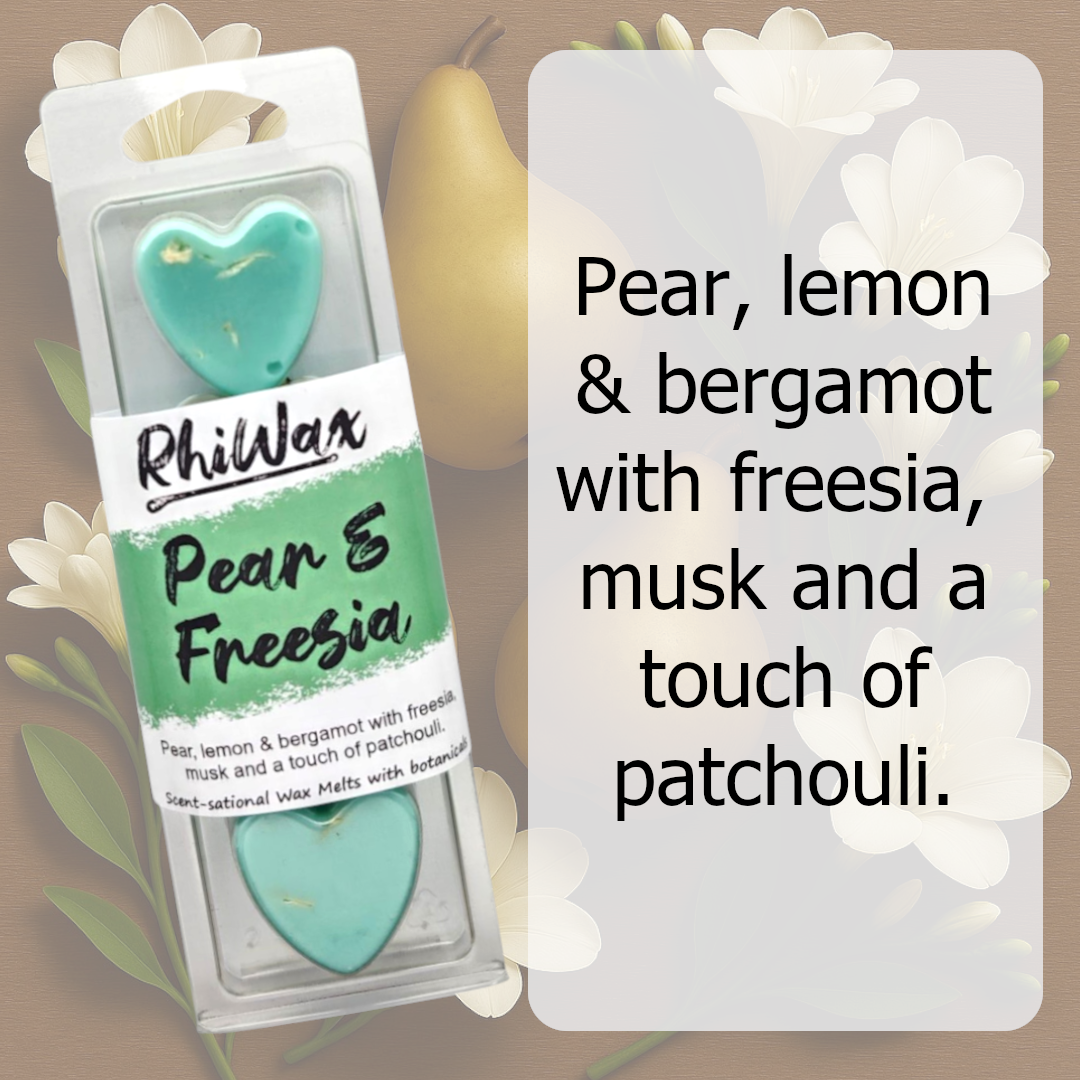 Pear & Freesia Wax Melts with Botanicals