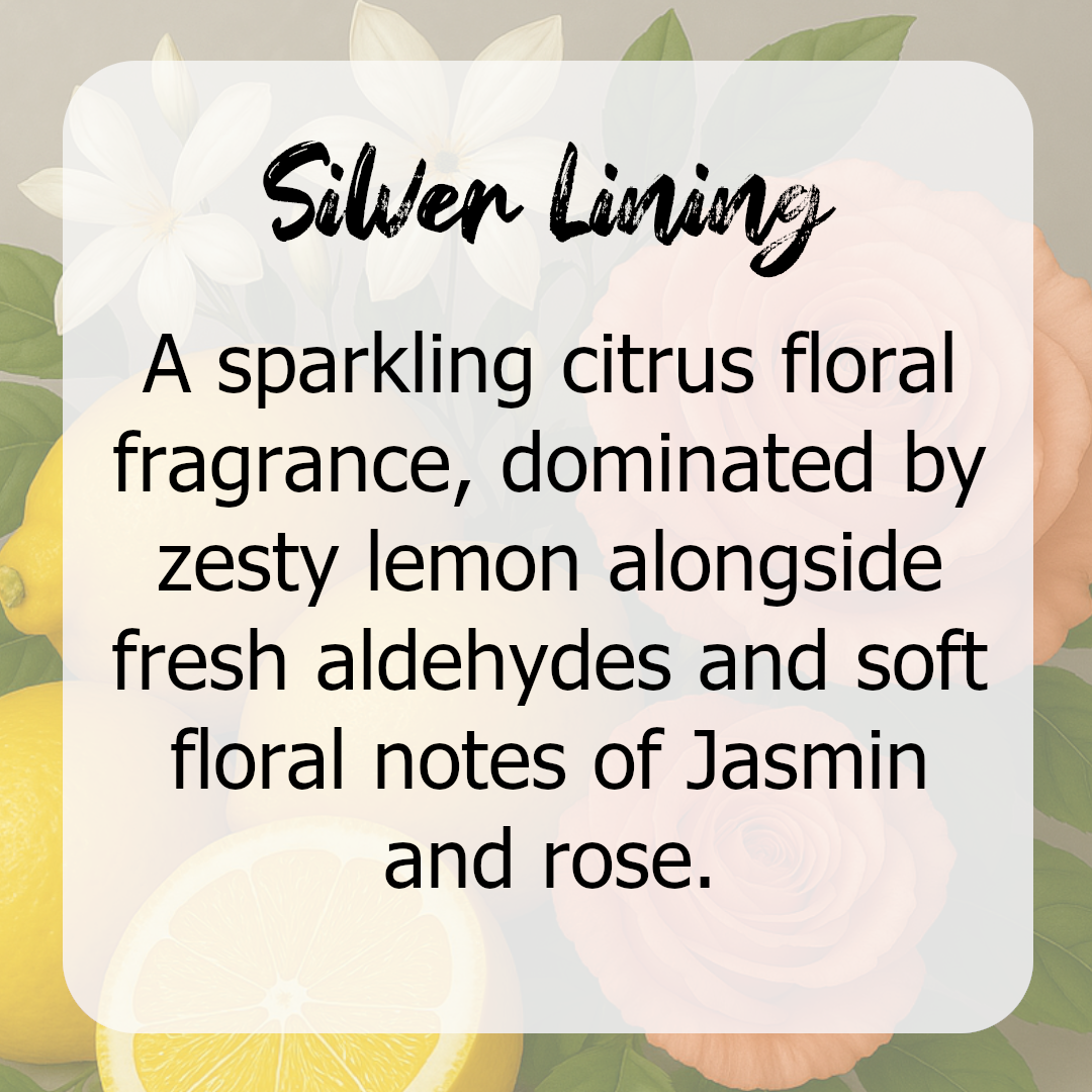 Silver Lining Wax Melts - Lemon, Jasmin, Rose