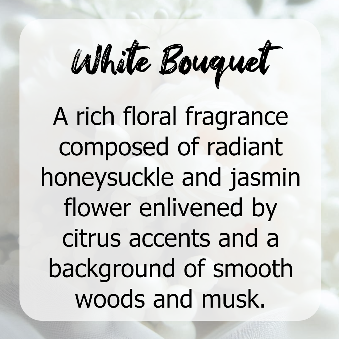 White Bouquet Wax Melts - Jasmine, Honeysuckle